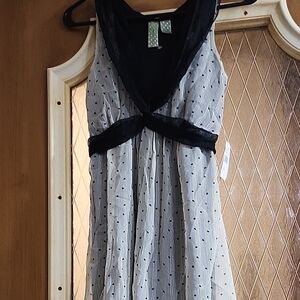 Johnny Martin Black and White Asymmetrical Dress